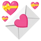 cuore con fiocco + lettera d’amore