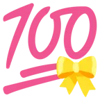 cuore con fiocco + 100 punti
