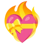 cuore con fiocco + fuoco