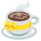 cuore con fiocco + bevanda calda