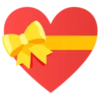 cuore con fiocco + cuori