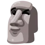 moai + twarz puszczająca oko