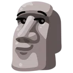 moai + twarz z uśmieszkiem