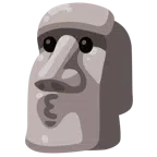 moai + całująca twarz