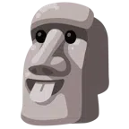 moai + twarz wystawiająca język