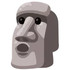 Statue + Gesicht mit offenem Mund