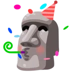 moai + świętująca twarz