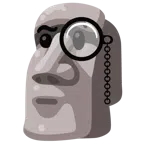 Statue + Gesicht mit Monokel