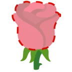 faccina tratteggiata + rosa