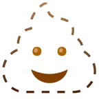 faccina tratteggiata + cacca