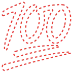 faccina tratteggiata + 100 punti
