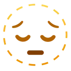 faccina tratteggiata + faccina pensierosa