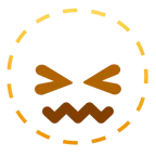 faccina tratteggiata + faccina frustrata
