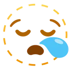 faccina tratteggiata + faccina assonnata