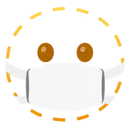 faccina tratteggiata + faccina con mascherina
