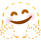 faccina tratteggiata + faccina che abbraccia