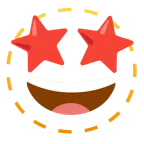 faccina tratteggiata + colpo di fulmine