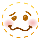faccina tratteggiata + faccina stordita