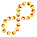 infinity + zany face